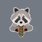 Coffee Loving Raccoon iOS Icon