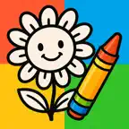 Coloring Book for Kids & Fun iOS Icon