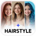 AI Hairstyle : AI Color & Bald iOS Icon