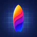 SurfShape: Surfboard Design iOS Icon