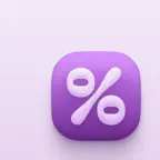 Percento Percentage Calculator iOS Icon