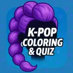 Kpop Quiz & Coloring Game iOS Icon