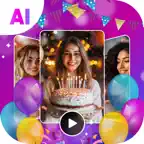 Birthday Video Song With Name Icon