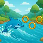 Dolphin Hoop Hunt iOS Icon