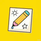 哈哈简笔画 - 像超市绘画机一样轻松画画 iOS Icon
