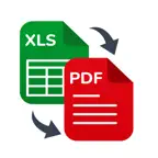 Excel to PDF Converter - XLSX iOS Icon