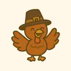 Thanksgiving Day. Stickers iOS Icon