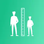 Height Comparison: CM & Feet iOS Icon