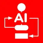 Simple Flowchart AI iOS Icon