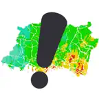 防災ハザードマップ - 洪水・浸水・土砂・冠水の災害に備える iOS Icon