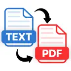Text to PDF Converter - TXT iOS Icon