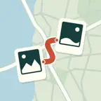 Pic & Path: Photo Map Stories iOS Icon