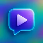 TalkToVideo: AI Smart Summary iOS Icon