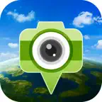 Photo on Map: GPS Photo Camera iOS Icon
