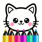 Kids Coloring Book 2+ Games iOS Icon