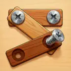 Wood Screw — Nuts and Bolts 3D iOS Icon