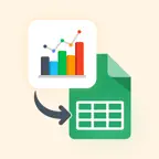 Graph to Excel Converter: XLSX iOS Icon