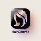 HairCanvas: AI Hairstyle TryOn iOS Icon