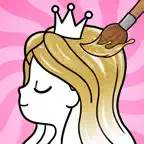 Princess Coloring for Kids! iOS Icon
