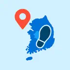 여행지도 - 색칠지도, gps 연동, 한국지도색칠 iOS Icon
