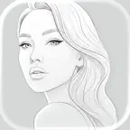 Turn Photo into Line Drawing iOS Icon