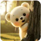 With Kuma chan Stickers iOS Icon