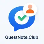 Guest Note Club: Real reviews iOS Icon