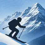 Snowfall & Ski Weather: PowDr iOS Icon