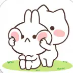 Neko and mimi The Rabbit iOS Icon