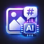 Photos AI Hashtags Generator iOS Icon