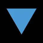 Blue Triangle by fibodo iOS Icon
