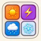 Weather Blast Match2 iOS Icon