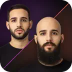 AI Bald, Hair, Beard : HairLab iOS Icon