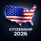 2026 US Citizenship Test Prep iOS Icon
