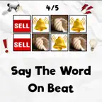 Say The Word on Beat: Fun Game iOS Icon