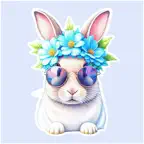 bunny greetings stickers iOS Icon