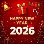 New year stickers & wishes iOS Icon