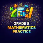 Grade 8 Math Practice iOS Icon