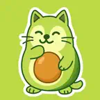 Avocado Cat Stickers iOS Icon