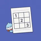 Number Puzzle Worksheet Maker iOS Icon