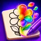 Kids Live Coloring・Totti Color iOS Icon