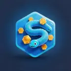 Hex Snake: Neon Hive iOS Icon