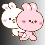 Koni & Ebi love couple rabbit iOS Icon