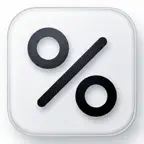Percentage Calculator offline iOS Icon
