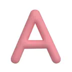 Pastel 3D Alphabet iOS Icon