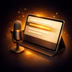 Voice Teleprompter - CueVoice iOS Icon