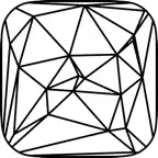 Poriangle: POlygon + tRIANGLE iOS Icon