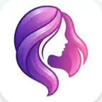 Hair Color AI: Hairstyle Try iOS Icon