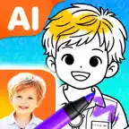AI Coloring Book for Kids iOS Icon