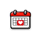 Cute Calendar Stickers iOS Icon
